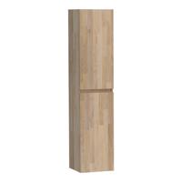 BRAUER Solution Badkamerkast - 160x35x35cm - 2 links- rechtsdraaiende deur - hout - grey oak HK-NWS160GO