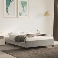 Bedframe zonder matras 140x200 cm fluweel lichtgrijs