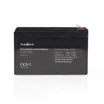 Nedis Oplaadbare Loodaccu | Lead-Acid | 12 V | 9000 mAh | 1 stuks - BALA900012V BALA900012V