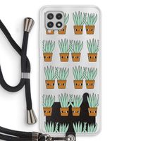Sansevieria: Samsung Galaxy A22 4G Transparant Hoesje met koord