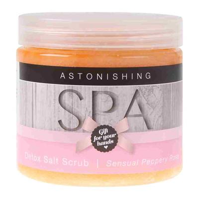 Astonishing Nails SPA Detox Salt Scrub Peeling Sensual Peppery Rose 450ml Astonishing Nails SPA Detox Salt Scrub Peeling Sensual Peppery Rose 450ml