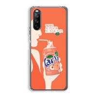 Peach please!: Sony Xperia 10 III Transparant Hoesje