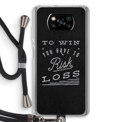 Risk loss: Xiaomi Poco X3 NFC Transparant Hoesje met koord