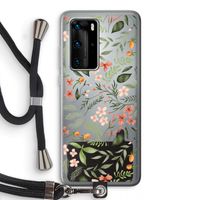 Sweet little flowers: Huawei P40 Pro Transparant Hoesje met koord