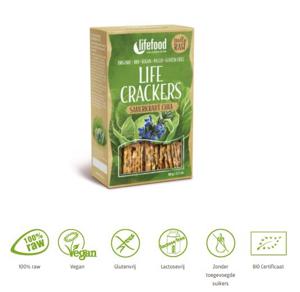 Lifefood Life crackers zuurkool chia bio (60 gr)