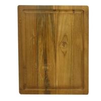 Snijplank naturel met groef - 40x30x3 - Naturel - Oud Teakhout