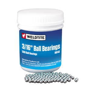 Weldtite kogels 3/16 potje 500 stuks 06143