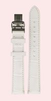 Horlogeband Certina C600007310 Leder Wit 16mm