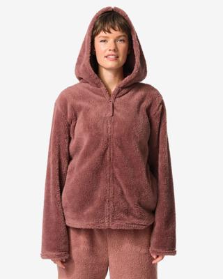 HEMA Damesvest teddy middenbruin (middenbruin)