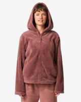 HEMA Damesvest teddy middenbruin (middenbruin)