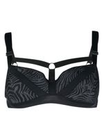 Marlies Dekkers soutien-gorge Wing Power à imprimé zébré - Noir