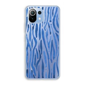 Blauwe nerven: Xiaomi Mi 11 Lite Transparant Hoesje