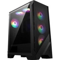 MSI MAG FORGE 120A AIRFLOW computerbehuizing Midi Tower Zwart, Transparant - thumbnail