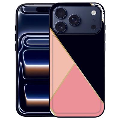 iPhone 17 Pro Max Back Cover Black Pink Shapes