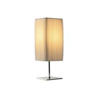 Bureaulamp Home ESPRIT Wit Zilverkleurig Polyethyleen Ijzer 50 W 220 V 15 x 15 x 43 cm