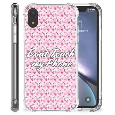Apple iPhone Xr Anti Shock Case Flowers Pink DTMP Apple iPhone Xr Anti Shock Case Flowers Pink DTMP