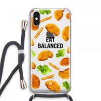 Eat Balanced: iPhone XS Max Transparant Hoesje met koord