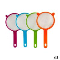 Strainer Kinvara 22228 Blauw Groen Paars Oranje Aluminium Polypropyleen Plastic Ø 16 cm (12 Stuks)