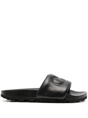 Off-White claquettes Bookish Sponge à logo brodé - Noir