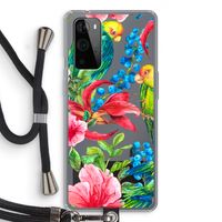 Papegaaien: OnePlus 9 Pro Transparant Hoesje met koord