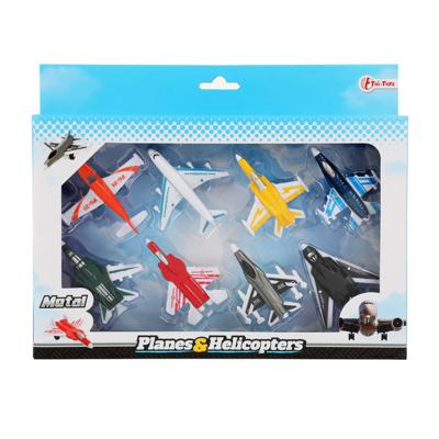 Toi-Toys Metalen vliegtuigjes speedfighter, 8st.