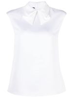 Emporio Armani blouse à fini satiné - Blanc