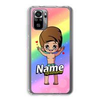 Chibi Maker man: Xiaomi Redmi Note 10S Transparant Hoesje