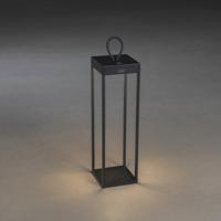 KonstSmide Zwarte terraslamp Ravello oplaadbaar 7812-750