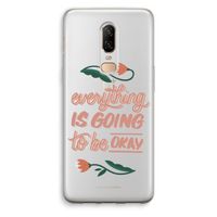 Optimistic flower girl: OnePlus 6 Transparant Hoesje