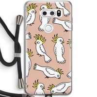 Papegaai: LG V30 Transparant Hoesje met koord