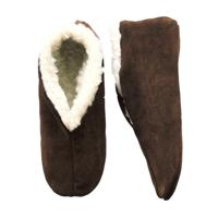 Bernardino Spaanse sloffen/pantoffels - voor dames/heren - bruin - suede