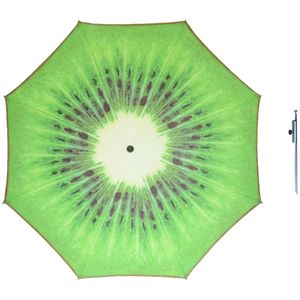 Parasol - Kiwi fruit - D160 cm - incl. draagtas - parasolharing - 49 cm