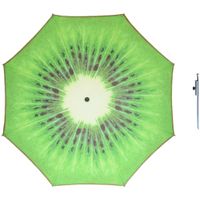 Parasol - Kiwi fruit - D160 cm - incl. draagtas - parasolharing - 49 cm