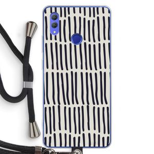 Moroccan stripes: Honor Note 10 Transparant Hoesje met koord
