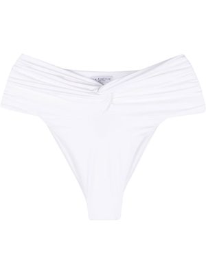 La Reveche bas de bikini Amelie à fronces - Blanc
