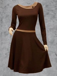 Casual Long Sleeve Knitting Dress