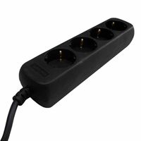 VB Stekkerdoos TCD 4V +RA 3.0 meter 3x1.5mm² zwart
