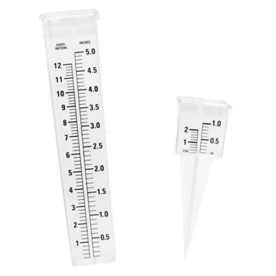 Gerimport Regenmeter/neerslagmeter - kunststof glas met punt - 21 cm