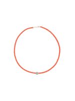 Catherine Michiels collier en perles de corail et diamants - Jaune