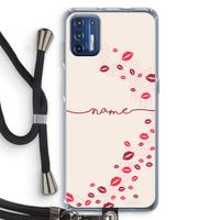 Kusjes: Motorola Moto G9 Plus Transparant Hoesje met koord