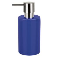Spirella zeeppompje/dispenser Sienna - glans blauw - porselein - 16 x 7 cm - 300 ml   -