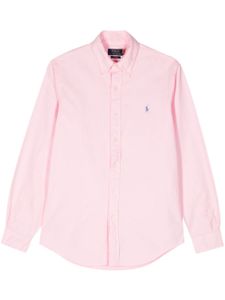 Polo Ralph Lauren chemise en coton à logo brodé - Rose