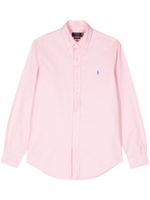 Polo Ralph Lauren chemise en coton à logo brodé - Rose - thumbnail