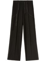 Off-White pantalon de costume à coutures contrastantes - Noir - thumbnail