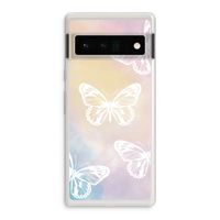 White butterfly: Google Pixel 6 Pro Transparant Hoesje