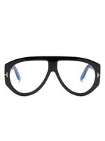 TOM FORD Eyewear lunettes de vue à monture pilote - Noir