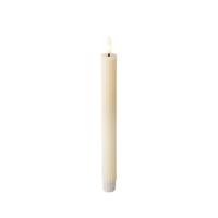 LED kaars Lumineo Beige Ø 2,2 x 24,5 cm (AAA) (2 Stuks)