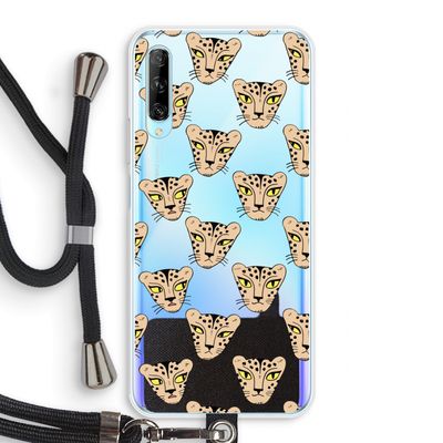 Tijger: Huawei P Smart Pro Transparant Hoesje met koord