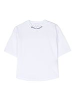 Palm Angels Kids t-shirt ample à logo imprimé - Blanc