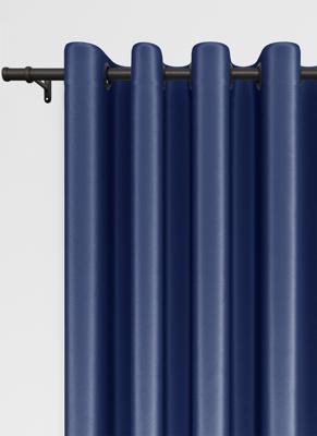 Bahrein ringgordijn - Royal Blue met ringen
